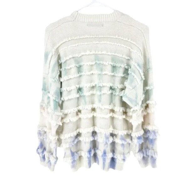 Zaful Women's Tie Dye Tassel Pullover Sweater - 4 - Picture 2 of 6